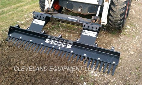 eliminator rake for skid steer|skidsteer rake.